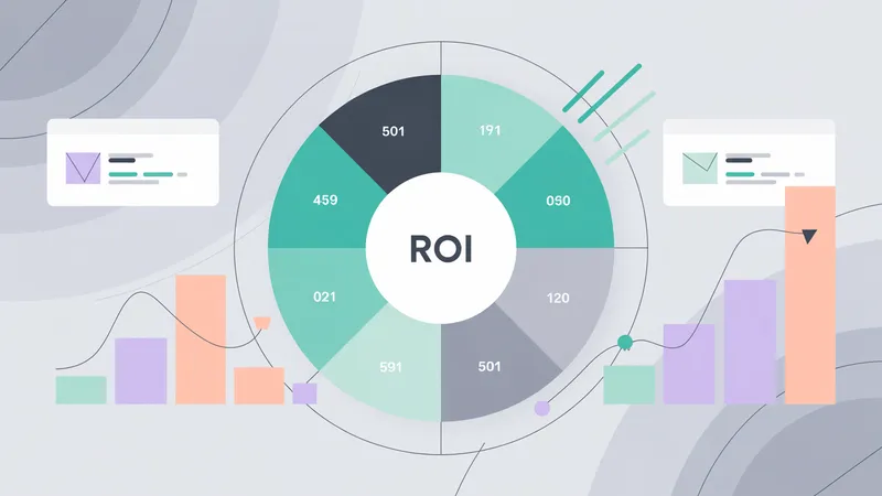 Dashboard de analytics mostrando métricas ROI y funnel de leads