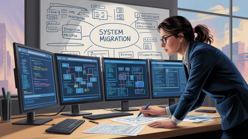 Consultor SAP analizando arquitectura de sistemas legacy